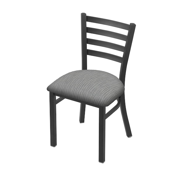 400 Jackie 18" Chair with Pewter Finish and Graph Alpine Seat